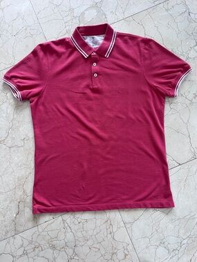 Brunello Cucinelli Cotton pique slim fit polo